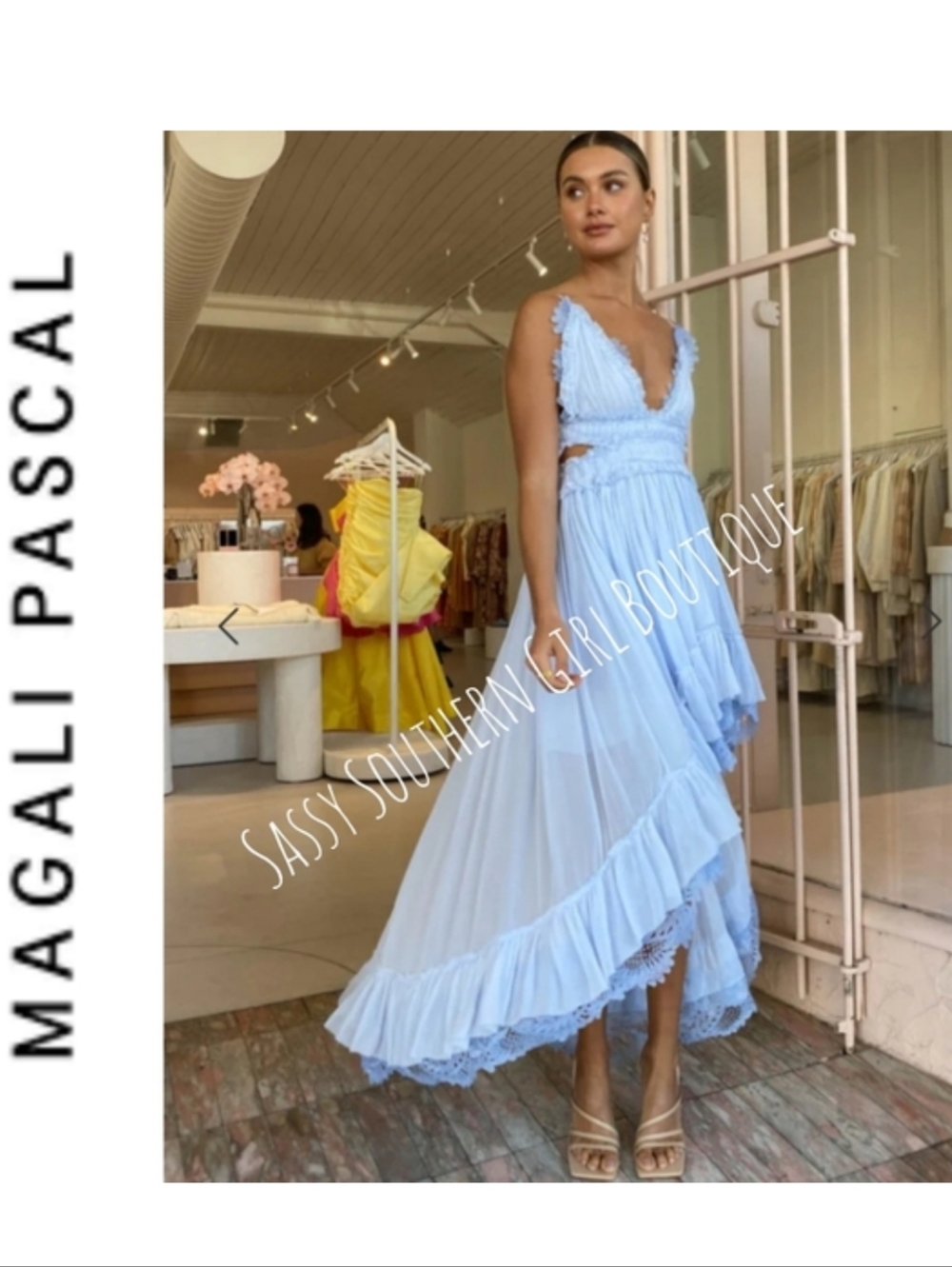 🆕⭐MAGALI PASCAL Revolve Emilliana dress in hydrangea